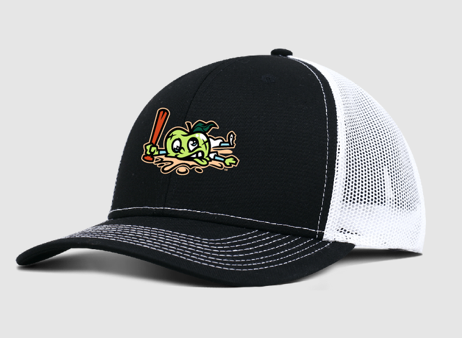Road Apples Trucker Cap (Black/White)