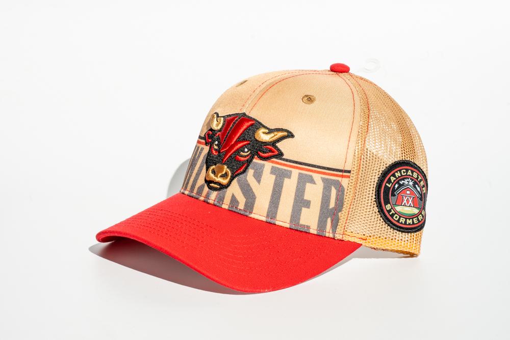 Bull Logo Gold Trucker Hat