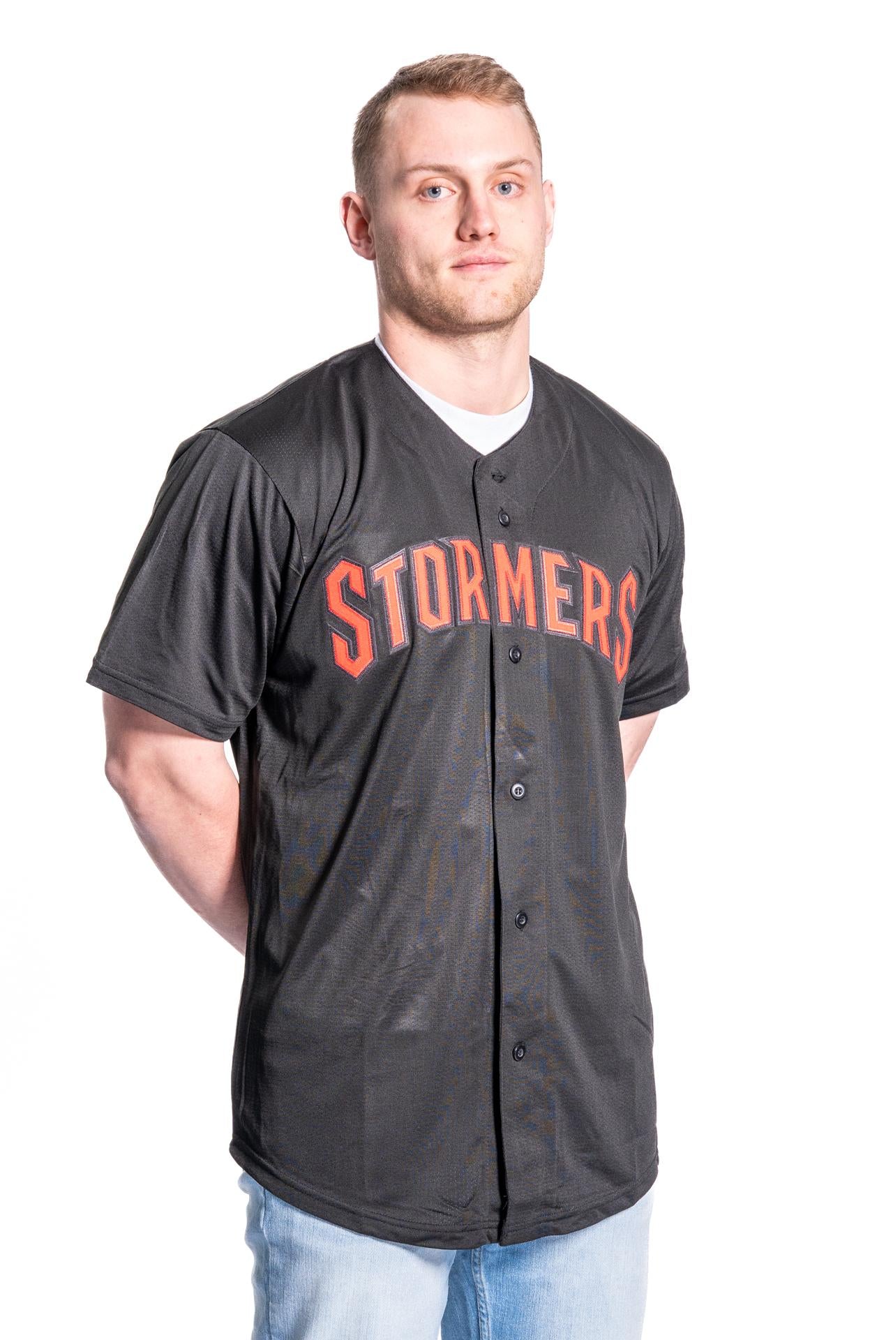Youth, Black Stormers Button Down Jersey