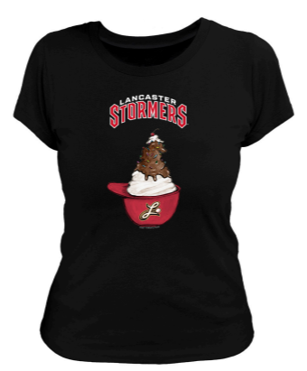 Tiny Turnip Women's Ice Cream Helmet Tee