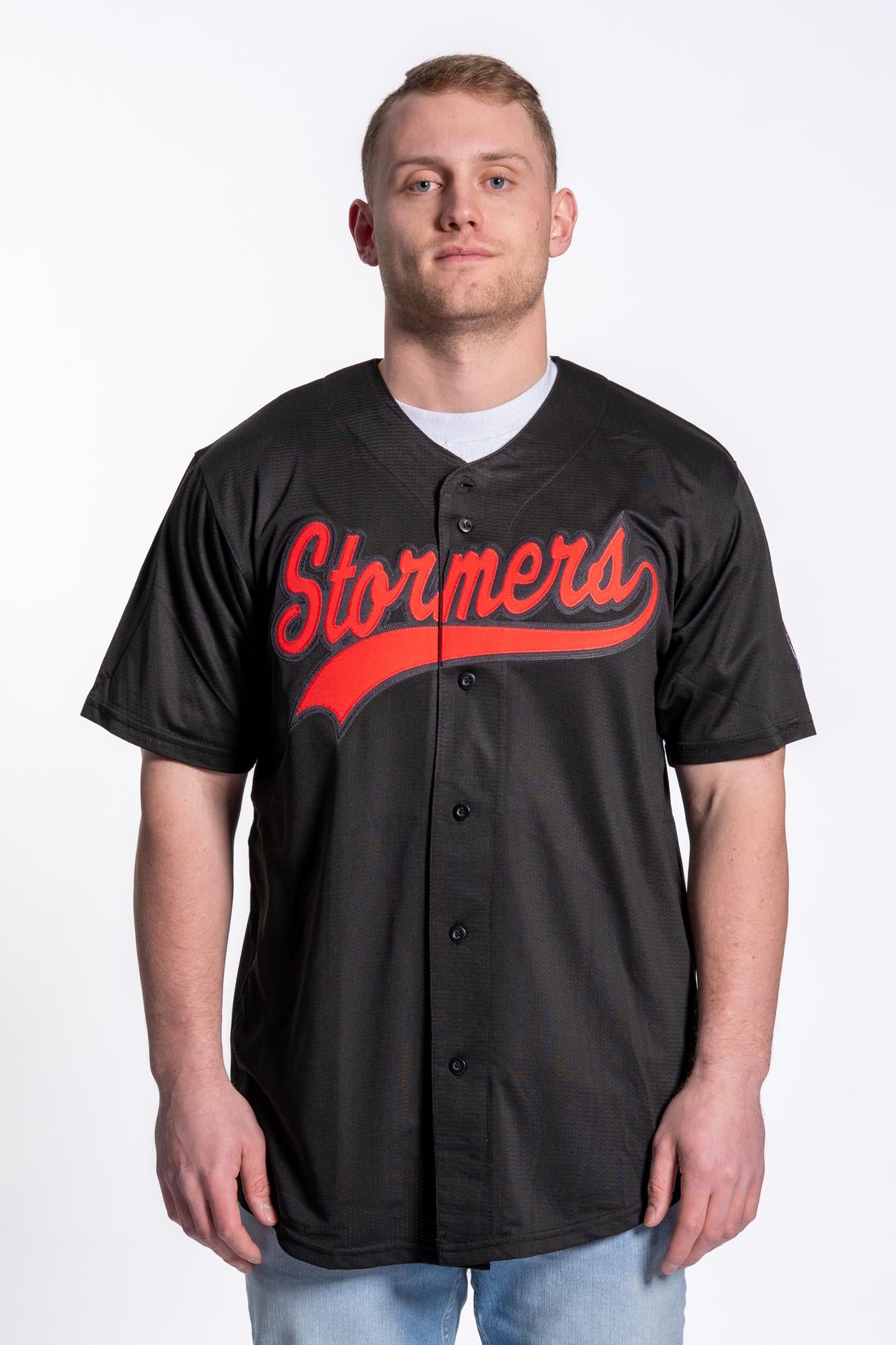 Youth, Black Stormers Button Down Jersey